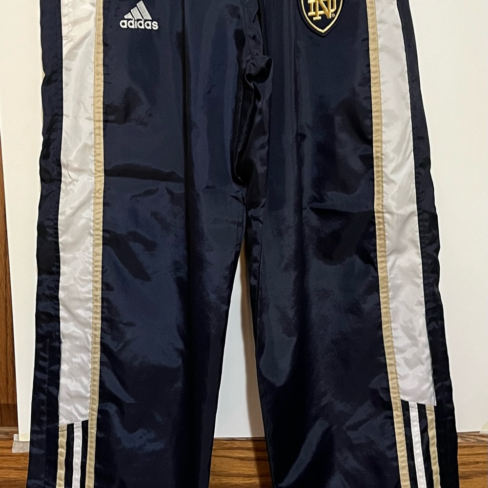 Adidas Kids Navy and White Joggers